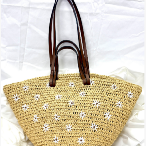 Woven Straw Handbag