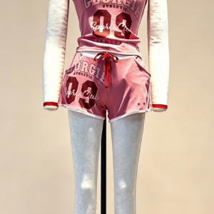Tie-Front Top and Shorts Set